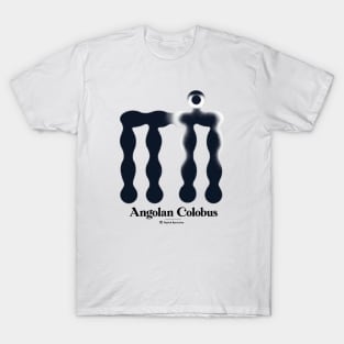 Bold monkey print "Angolan Colobus" T-Shirt